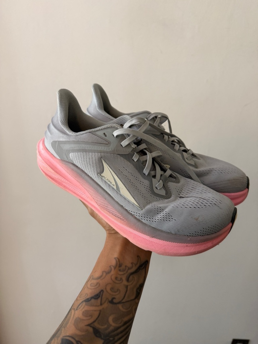 Altra Women's Gray and Pink Road Running Shoes